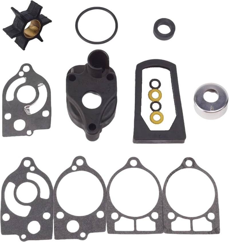 SeaSierra Boat Marine 77177A3 Water Pump Impeller Kit for Mercury 30 35 40 45 50 60 70 HP 2 Stroke Outboards Replacement 46-77177A3 Sierra 18-3324 - Image 1
